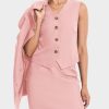 61uHObzIdL.jpg Women's 3 Piece Skirt Sets Business Casual Short Skort Blazer Suit Long Sleeve Jacket Vest Matching Outfits