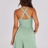 61v0UVkovL.jpg Womens Athletic Romper Summer Casual Workout Running Jumpsuits One Piece Gym Yoga Outfits Beach Vacation Clothes