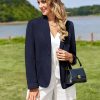 61yOp1hO34L.jpg Women's Linen Blazer Lightweight Long Sleeve Shawl Lapel Suit Jacket Coat for Office Work Travel