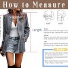 71-KF5bSLrL.jpg Women's Casual Business Open Front Long Sleeve Notch Lapel Office Blazer Jacket