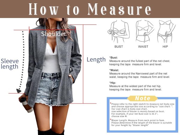 71-KF5bSLrL.jpg Women's Casual Business Open Front Long Sleeve Notch Lapel Office Blazer Jacket