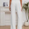 712G9-uImZL.jpg Women Suit Pants Wide Leg Pants High Elastic Waisted in The Back Business Work Trousers Long Straight