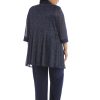 712TCeeVdOL.jpg Women's Plus Size Two Piece Metalic Rib Pant Set Missy