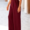 712VQHdTzJL.jpg Women's Wide Leg Suit Pants Loose Fit High Elastic Waisted Business Casual Long Trousers Pant