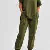 71BsfzKWL8L.jpg Women's Summer 2 Piece Outfit Tracksuits Casual Short Sleeve Tops High Waisted Sweatpants Set
