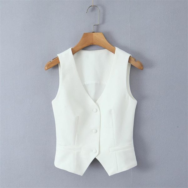 71EoNwAo3kL.jpg Women's 3-Piece Blazer Suit - Notched Twill Jacket & Bow Waist Pleated Skirt