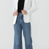 71GAAPekpTL.jpg Womens One Button Blazer Lightweight Office Work Suit Jacket