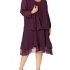 Women's Plus Size Embellished Tiered Mother of The Bride Gown with Jacket, Wedding Guest, Formal Event Dress
