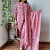 Indian Stylish Black Summer Wear Cotton Suits With Hand Block Print Work For Woman 6448 (2, M)