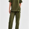 71RTxV9B8FL.jpg Women's Summer 2 Piece Outfit Tracksuits Casual Short Sleeve Tops High Waisted Sweatpants Set
