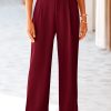 71VTcd7KlL.jpg Women's Wide Leg Suit Pants Loose Fit High Elastic Waisted Business Casual Long Trousers Pant
