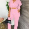 71Wy7C3qEBL.jpg Womens Summer Two Piece Shorts Outfit Sexy Crop Top Butterfly Sleeve 2 pc Short Set Vacation Brunch Matching Set