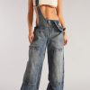 71X3uQfY6YL.jpg Womens Denim Overalls Loose Fit Wide Leg Baggy Jeans Overalls Y2k 2025 Denim Jumpsuit