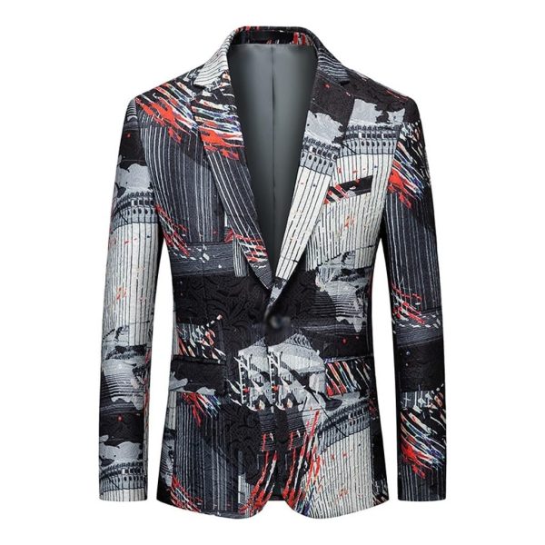 71aMdqh4uoL.jpg Men’s Spring Autumn Handmade Plaid Suit Casual Business, Stylish Lightweight Jacket for Work and Daily Wear