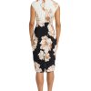 71lrLNJzKL.jpg Cap-Sleeve Sheath Floral Print Summer, Wedding Guest, Or Bridal Shower, Work Dresses for Women