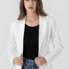 71nMWVTl8sL.jpg Womens One Button Blazer Lightweight Office Work Suit Jacket