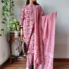 Indian Stylish Black Summer Wear Cotton Suits With Hand Block Print Work For Woman 6448 (2, M)