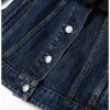 810staK6RWL.jpg Women Blazer Denim Patchwork Fake Two Blazers And Jackets Color Matching Asymmetry Suit Coats