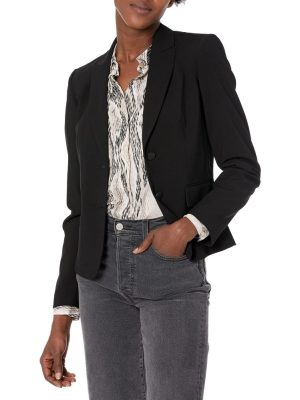 Women's Two Button Lux Blazer (Petite, Standard, & Plus)