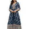 818w00OhLAL.jpg Women's Georgette Embroidery Crop Top with Flared Palazzo and Shrug Set