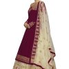 81GB81TqgCL.jpg Women's Georgette Net Embroidery Salwar Suit Set Kurta Lehenga with Dupatta