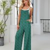 81H5ZtdifHL.jpg Women's Summer Jumpsuits Boho Wide Leg Overalls Casual Floral Print Rompers Beach Outfits with Pockets