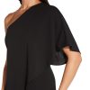 81JbIaydP4L.jpg Women's Size One Shoulder Crepe Melania Jumpsuit Plus