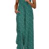 81W0XjqKsGL.jpg Women's Summer Jumpsuits Boho Wide Leg Overalls Casual Floral Print Rompers Beach Outfits with Pockets