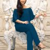 Womens Long Pant Strapless Off Shoulder Pocket One Piece Jumpsuit Outfit