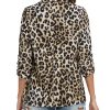 81YLTZhcN6L.jpg Womens Chiffon Blazer 3/4 Sleeve Shawl Collar Open Front Blazers Casual Work Office Cardigan Suit Jacket