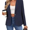 81ZlH5ThaoL.jpg Women's Linen Blazer Lightweight Long Sleeve Shawl Lapel Suit Jacket Coat for Office Work Travel