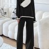 81bcn80MX9L.jpg Women's 2 Piece Knit Sweater Set Casual Long Sleeve Pullover Wide Leg Pants Sweatsuit Tracksuit Outfit