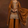 81fZRrtrSXL.jpg Women's Silk Blend Embroidery Anarkali Kurta Pant Set with Dupatta Salwar Suit Set for Women