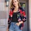 81iUhpPBDQL.jpg Women's Casual Work Office Blazer Jacket Open Front Shawl with 3/4 Scrunch Sleeves