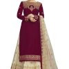 81oGo8v56IL.jpg Women's Georgette Net Embroidery Salwar Suit Set Kurta Lehenga with Dupatta