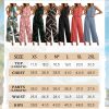 81vyKtAfwL.jpg Women's Summer 2 Piece Outfits Set Round neck Sleeveless Tank Crop Top Wide Leg pants Set Pockets Jumpsuits