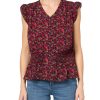 91g-NNm24zL.jpg womens Cap Sleeve Smocked Peplum Blouse
