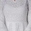 A13z3S81H6L.jpg Chikankari Cotton Anarkali Indian Kurti For Women Summer Dress Kurta Pant With Dupatta Set Pakistani Kurta